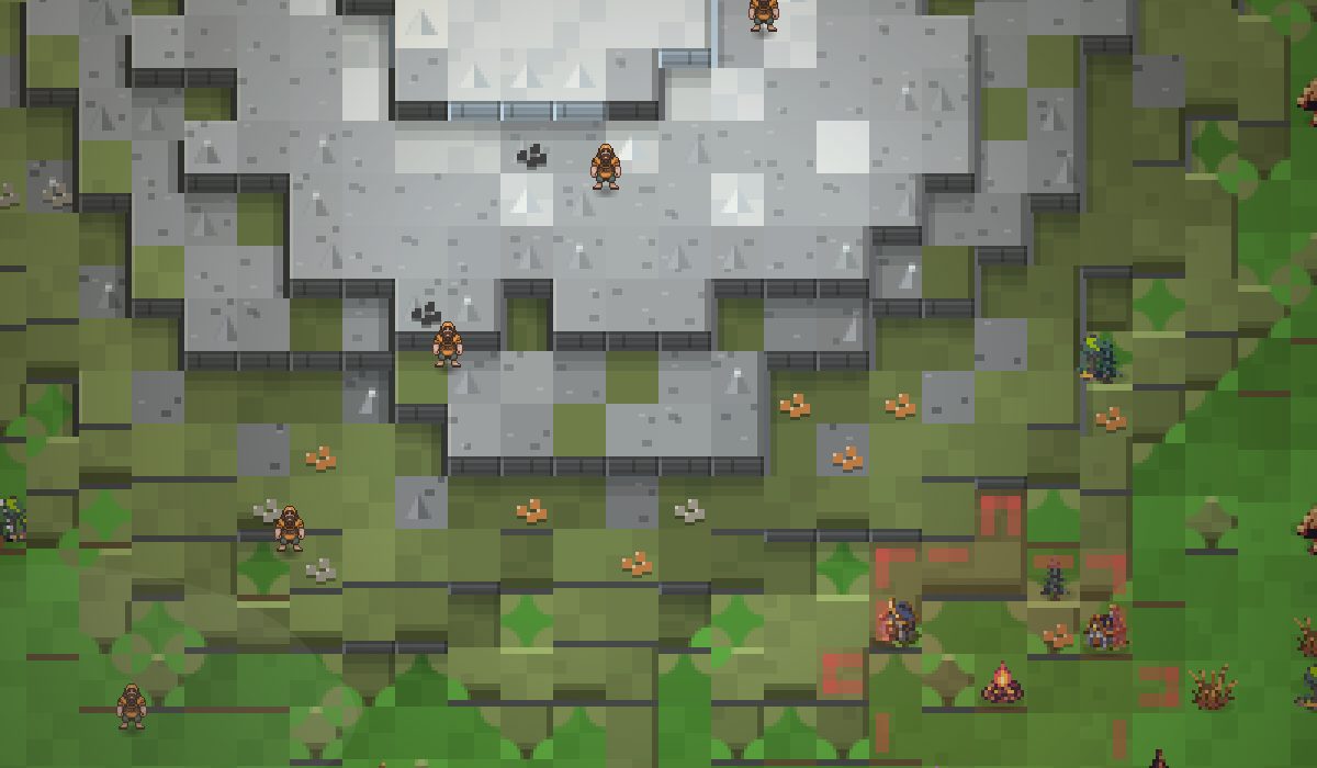3D mountains with cliff faces and snow